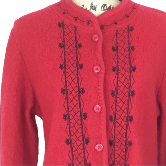 The Tog Shop Cardinal Red Wool Jacket Buttons - Picture 2 of 9